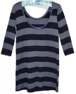 Jessica Simpson Tunic Top XS Gray Black Womens Embellish Stretch Beads Shoulders - Picture 1 of 6