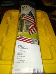 Independence Flag 5' W x 3' H American Flag Decorative Banner Yard Garden Home - Picture 1 of 7