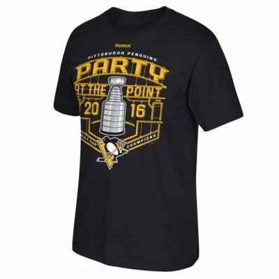 Camiseta negra para hombre Pittsburgh Penguins 2016 Stanley Cup Champions Celebration Foto 1 de 2