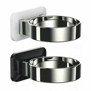 Wall Mount Hair Dryer Holder Hairdryer Bracket Stand Bathroom Storage Rack - Picture 1 of 11