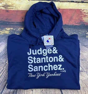 NEW YORK YANKEES Hoodie Sweatshirt Mens 4XL MLB Baseball Aaron Judge Stanton NWT - Picture 1 of 3