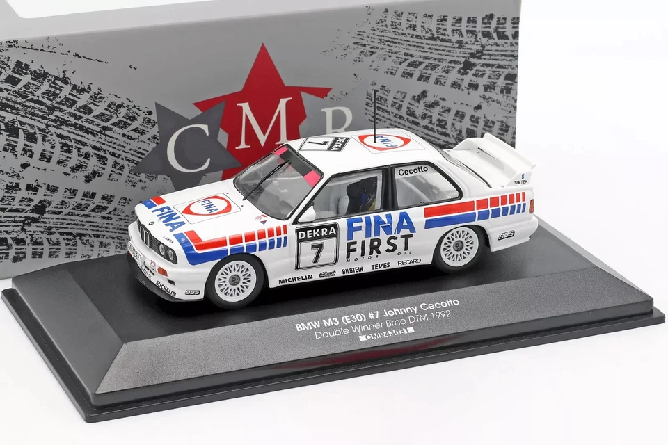 CMR  BMW M3 (E30) #7 Double Vainqueur Brno DTM 1992 Johnny Cecotto 1:43 CMR43031 - Photo 1/1