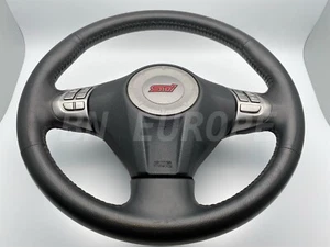 Genuine Leather Steering Wheel For: Subaru Impreza GRB GVB WRX STI 08-14 - Picture 1 of 5