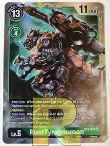 Rusttyrannomon BT2-051 Sr Super Rara Papel de Aluminio Digimon Ver.1.0 Inglés - Imagen 1 de 1