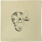 40cm x 40cm 'Veiled Chameleon' Canvas Cushion Cover (CV00018245)