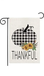 Bandera Jardín Acción de Gracias, Otoño Girasol Otoño Banderas Otoño 12x18 Doble Cara,... - Imagen 1 de 4