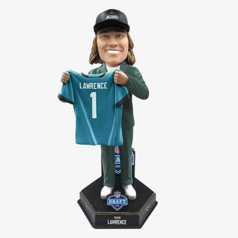 2021 FOCO TREVOR LAWRENCE JAGUARS 2021 DRAFT PICK BOBBLEHEAD  Limited /321 Cover