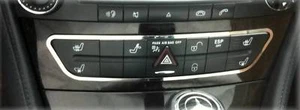 D chromowana rama do Mercedes C219 W219 przełącznik kierunkowskazów ostrzegawczych - stal nierdzewna polerowana - Zdjęcie 1 z 3