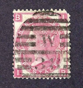GB - Scott #49 1867 Queen Victoria, Rose- 3P - Pos I-B Used - H VG - Picture 1 of 2