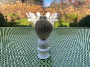 HOFFRITZ PURE BADGER AUSTRIA TOELETTATURA TOELETTATURA CREMA DA BARBA FRUSTA SPAZZOLA BACHELITE - Foto 1 di 13