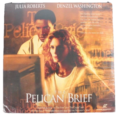 1993 The Pelican Brief Widescreen Laserdisc Julia Roberts Denzel Washington New - Image 1 of 3