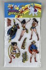 Vintage 1979 DC Comic Super Heroes Puffy Stickers Wonder Woman Supergirl Batgirl