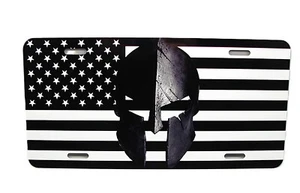 AMERICAN TACTICAL FLAG SPARTAN HELMET SPARTA Metal Novelty Car License Plate Tag - Picture 1 of 14