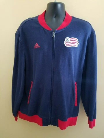 New England Revolution Adidas MLS Soccer Jacket Gently Used Size XL Cover