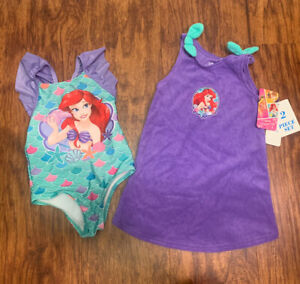 New Disney Princess Little Mermaid Bathing Suit Coverup Size 18 months