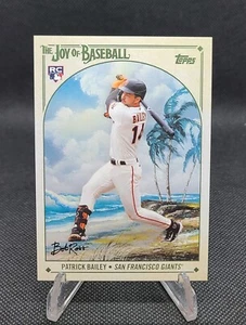 2023 Topps x Bob Ross The Joy of Baseball Patrick Bailey RC #95 Giants Rookie - Bild 1 von 2