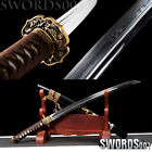 Dragon engraved scabbard T10 Japanese Wakizashi Samurai Sword Unokubitsukuri