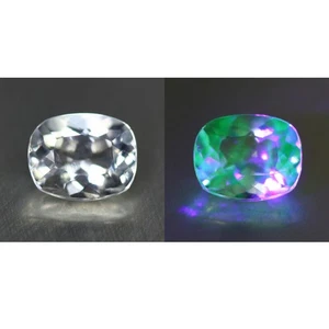1.50 Cts" Antiguo 100% Natural Sin Tratar Mexicano UV Cambio de Color Ópalo Hialita " - Imagen 1 de 5