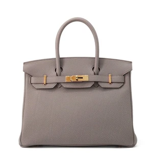 HERMES Birkin Talla 30 Togo Cuero Etain - Imagen 1 de 14