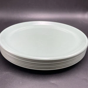 7 Vtg Rubbermaid Melamine Dinner Plates - 10” - #3840- Aqua Seafoam Green - Picture 1 of 5