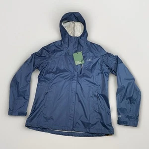 LL Bean Trail Model Rain Jacket L Women’s Regular Navy Color TEK NEW W TAGS! - Picture 1 of 11