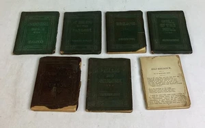7 Antique Mini Books - Rudyard Kipling, Dante, Schreiner, Stevenson & More - Foto 1 di 24