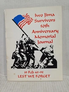 Iwo Jima Survivors 50th Anniversary Memorial Journal 1995,Program,Names,Info - Picture 1 of 6