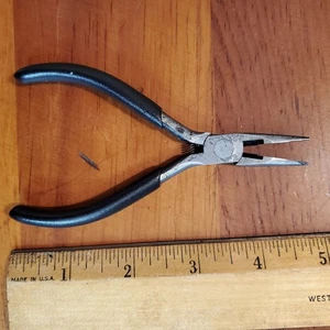 Vintage Craftsman 45173 4,5" Nadel Spitzschneider federbelastete Zange Made USA - Bild 1 von 5