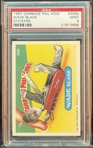 1987 GARBAGE PAIL KIDS SERIES 9 #358B WADE BLADE PSA 9 MINT - Picture 1 of 2