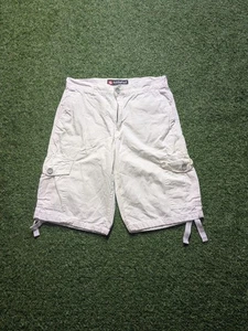 Pantalones Cortos SouthpoleCargo Para Hombre Talla 32 Blanco Dobladillo Correas Paracaidista Ripstop - Imagen 1 de 9