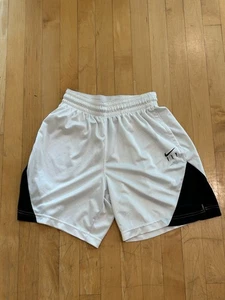 Nike Damen Dri-Fit Fly Crossover Basketball Shorts weiß mit schwarzem Besatz Gr. XS - Bild 1 von 12
