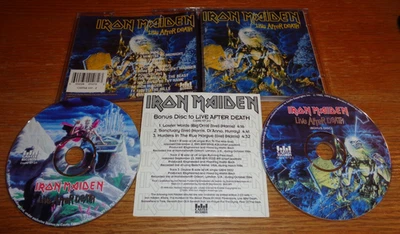 Iron Maiden Live After Death 2CD with Insert 1995 Castle Records - Image 1 of 4