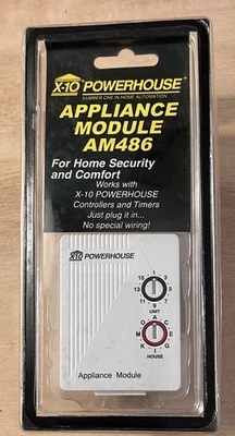 X10 Powerhouse AM486 Appliance Module WHITE, 1/3HP, 120VAC, 15A, 60Hz - NEW - Image 1 of 2