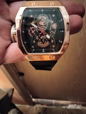 Ice Star Men's Skeleton-style Wristwatch 9890 Stainless Steel Waterproof! - Image 1 of 4