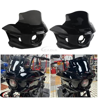 Soporte de parabrisas carenado de faros para Harley Low Rider FLXR FXLRS Street Bob Foto 1 de 4