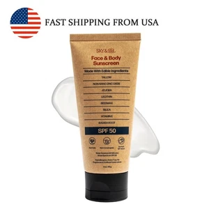 Protector solar mineral natural Sky And Sol FPS 50 - 3 OZ sebo natural y óxido de zinc - Imagen 1 de 1