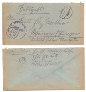 130384 - Feldpostbrief - 1.5.1944 nach Weimar - ohne Inhalt - Picture 1 of 1