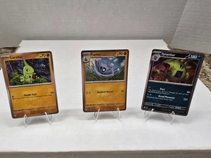 Pokemon TCG Tyranitar Triple Whammy Collection Tin Promo Cosmos Cards - All 3 - Picture 1 of 10