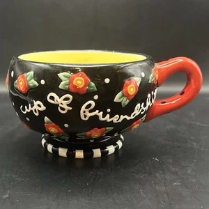 Maria Engelbreit "Tasse der Freundschaft" Kerze Kaffeetasse groß - Bild 1 von 5
