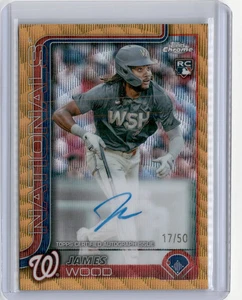 James Wood Topps 2025 cromo Gold Wave radiocontrol automático/50 - Imagen 1 de 2