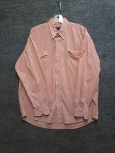 Roper Camicia Uomo L/S Bottoni Arancione Check Tg Large - Foto 1 di 7