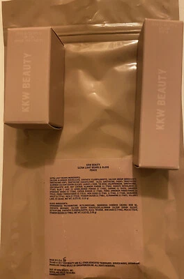 KKW Beauty Ultra Light Beams Duo Highlighter & Gloss Peach 100 % Authentic - Image 1 of 4