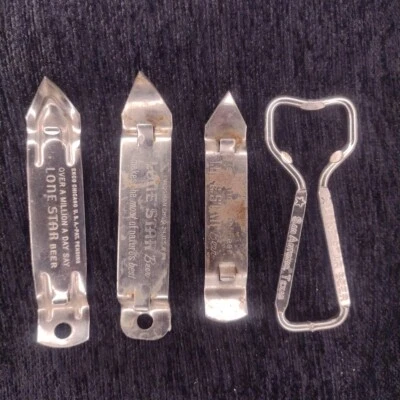 Abridores de botellas de cerveza Lonestar vintage (lote de 4), usados Foto 1 de 4