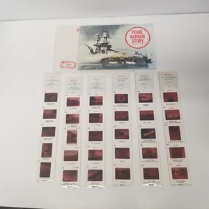 Vintage 1973 Pearl Harbor Story Book w/ 30 Slide Set, U.S. History, Educational - Picture 1 of 4