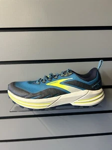 BROOKS CASCADIA 16, UK SIZE 7, BLUE/LIGHT BLUE/ LIME - Picture 1 of 5