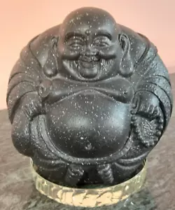 Buddha Figurine Statue, Laughing, Happy, Art & Home Decor, 8" Tall x 8.5" Wide - Picture 1 of 12