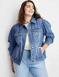 NWT Future Collective by Gabriella Karefa-Johnson Denim Jacket 4X - Picture 1 of 6