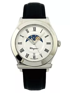 Ferragamo 1898 Unisex FBG010016 Stainless Steel Moon Phase Casual Watch - Picture 1 of 24