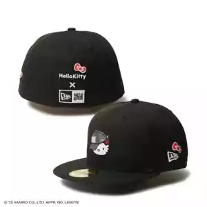 PSL New Era 59FIFTY x HELLO KITTY Sanrio Cap Ribbon Black 14348625 Japan 2025 - Picture 1 of 9