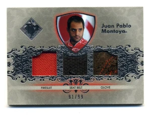 2012 Total Memorabilia Triple Swatch Silver #TMJPM Juan Pablo Montoya /99 - Picture 1 of 2